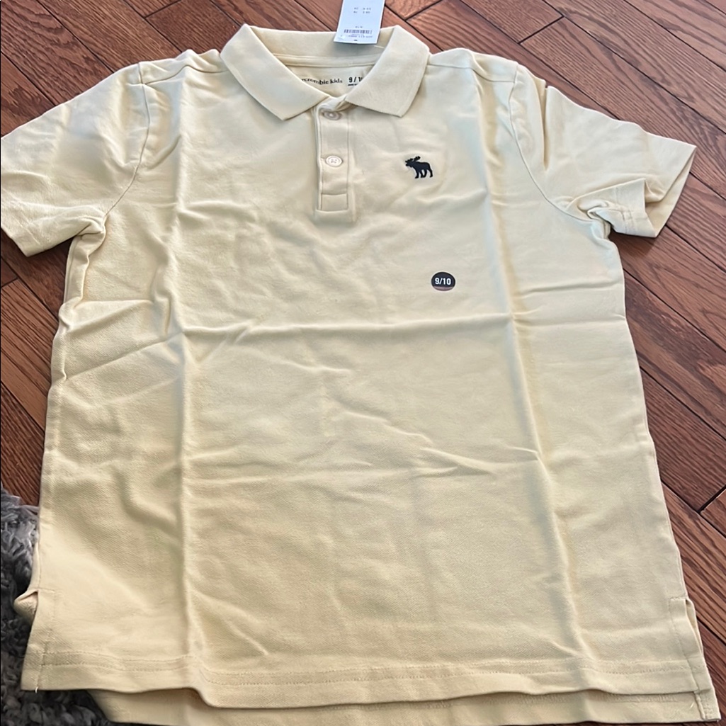 Abercrombie Kids Light Yellow Polo Shirt